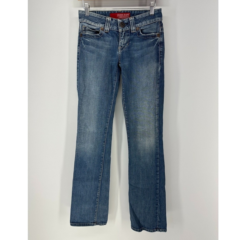Guess Jeans Bootcut Womens 24 Blue Low Rise Stretch Denim Y2K Flare 53M4157